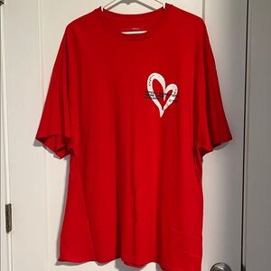 Fashion Nova Red Heart Graphic Tee